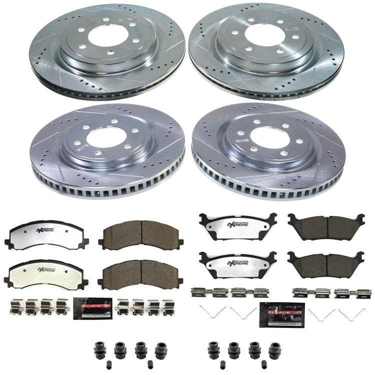 K9267-36 Z36 Truck & SUV Carbon-Fiber Ceramic Brake Pad & Drilled & Slotted Rotor Kit
