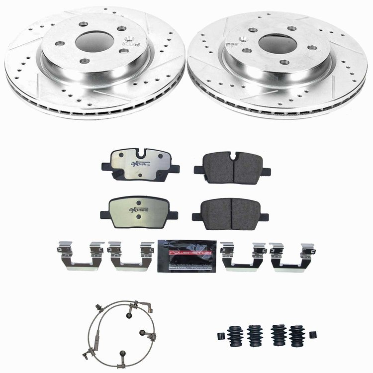 K9300-36 Z36 Truck & SUV Carbon-Fiber Ceramic Brake Pad & Drilled & Slotted Rotor Kit