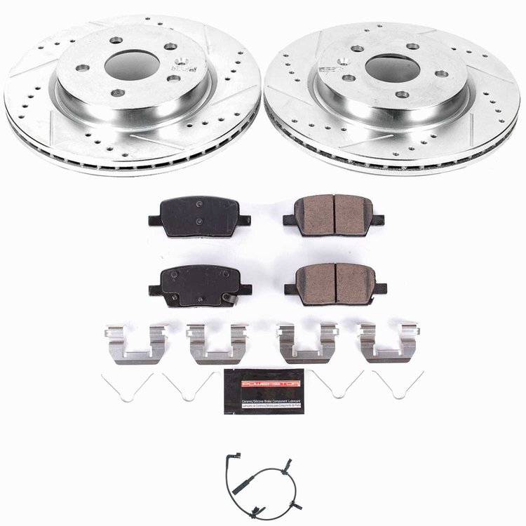 K9301 Z23 Daily Driver Carbon-Fiber Ceramic Brake Pad & Drilled & Slotted Rotor Kit