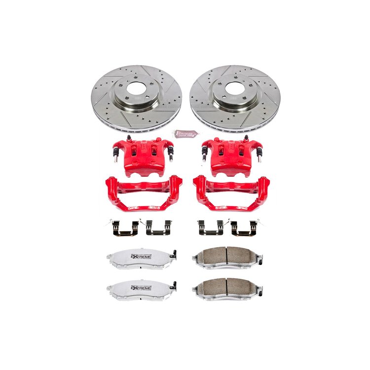 Street Warrior Brake Upgrade Kit Cross-Drilled and Slotted Rotors Z26 Extreme Street Performance Bra