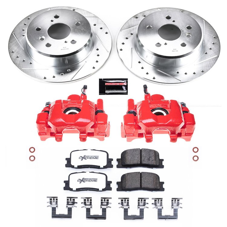 Truck and Tow Z36 Rear Brake Pad, Rotor and Caliper Kit for 2001-2003 Toyota Highlander