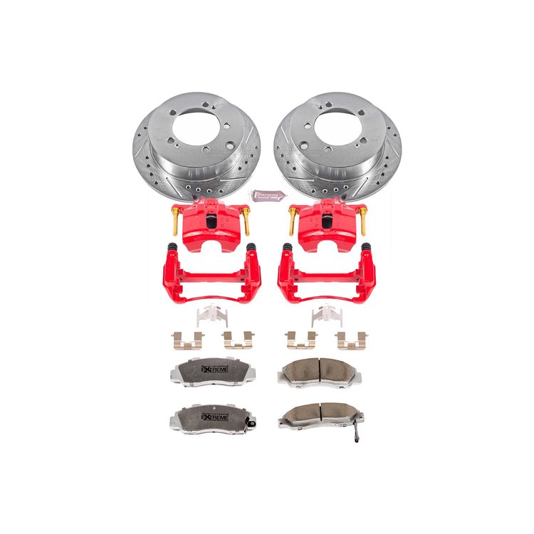 Street Warrior Brake Upgrade Kit Cross-Drilled and Slotted Rotors Z26 Extreme Street Performance Bra