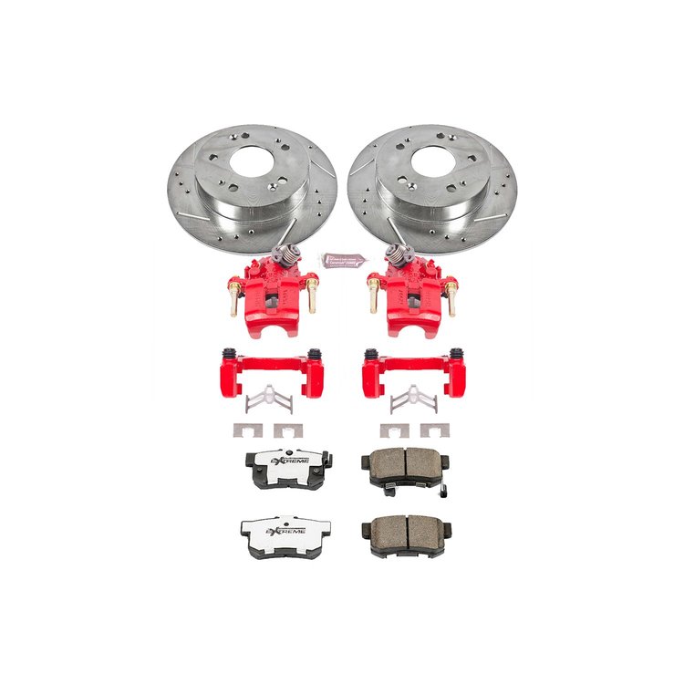 Street Warrior Brake Upgrade Kit Cross-Drilled and Slotted Rotors Z26 Extreme Street Performance Bra