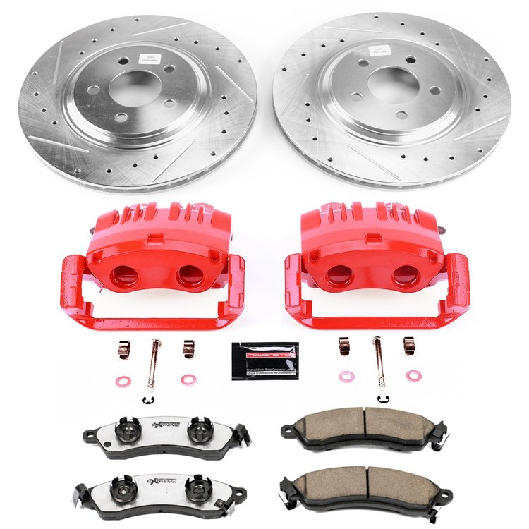 Street Warrior Brake Upgrade Kit Cross-Drilled and Slotted Rotors Z26 Extreme Street Performance Bra