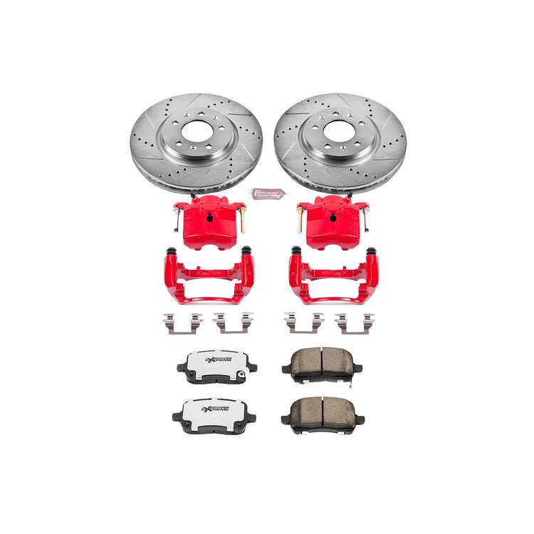Street Warrior Brake Upgrade Kit Cross-Drilled and Slotted Rotors Z26 Extreme Street Performance Bra