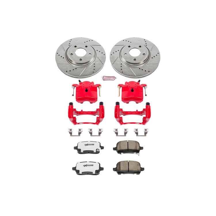 Street Warrior Brake Upgrade Kit Cross-Drilled and Slotted Rotors Z26 Extreme Street Performance Bra