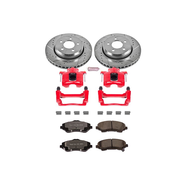 Truck and Towing Z36 Brake Upgrade Kit Cross-Drilled and Slotted Rotors Z36 Carbon Ceramic Brake Pad