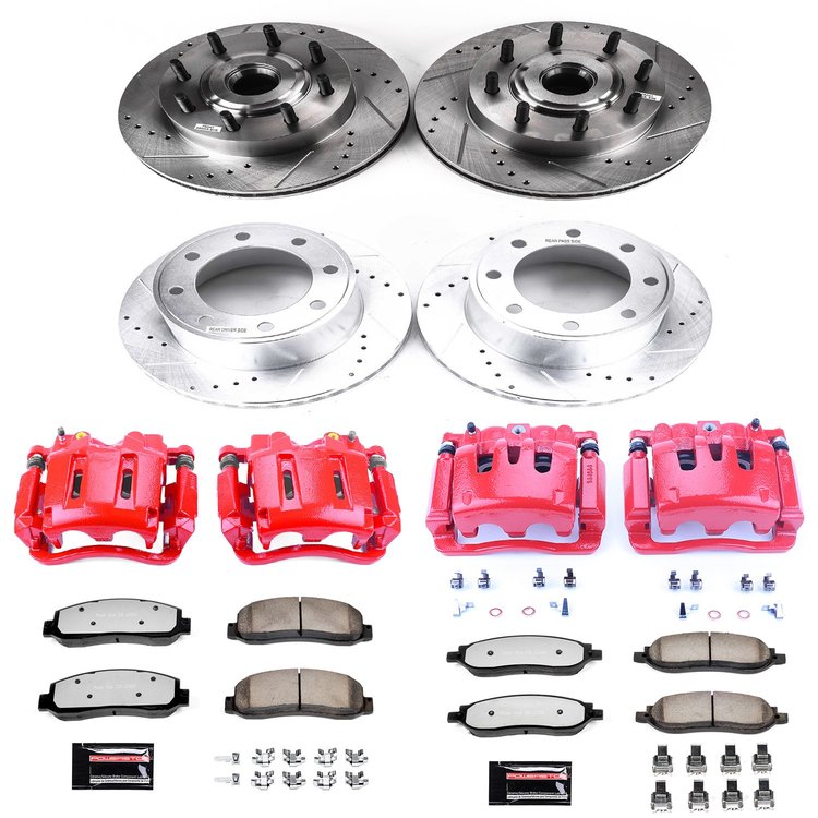 Truck and Towing Z36 Brake Upgrade Kit Cross-Drilled and Slotted Rotors Z36 Carbon Ceramic Brake Pad