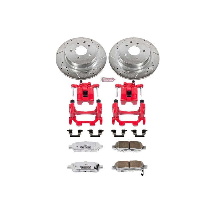 Street Warrior Brake Upgrade Kit Cross-Drilled and Slotted Rotors Z26 Extreme Street Performance Bra