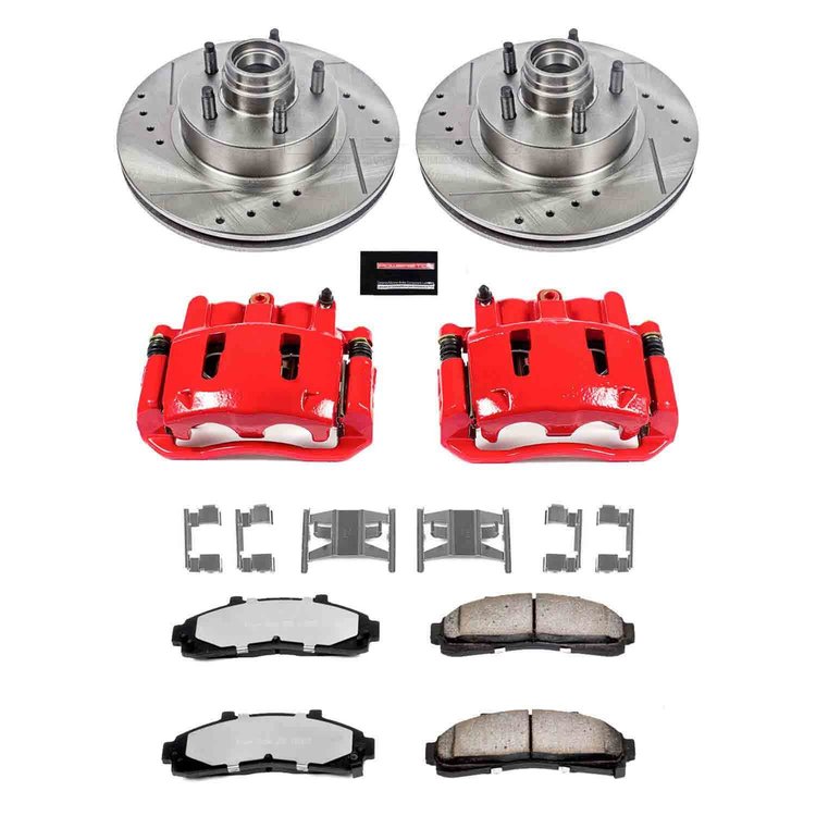 Truck and Towing Z36 Brake Upgrade Kit Cross-Drilled and Slotted Rotors Z36 Carbon Ceramic Brake Pad