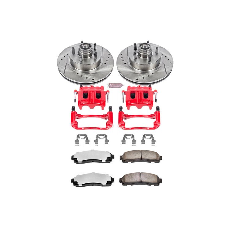 Truck and Towing Z36 Brake Upgrade Kit Cross-Drilled and Slotted Rotors Z36 Carbon Ceramic Brake Pad