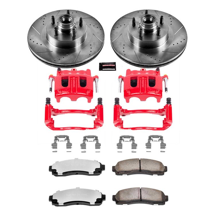 Truck and Towing Z36 Brake Upgrade Kit Cross-Drilled and Slotted Rotors Z36 Carbon Ceramic Brake Pad