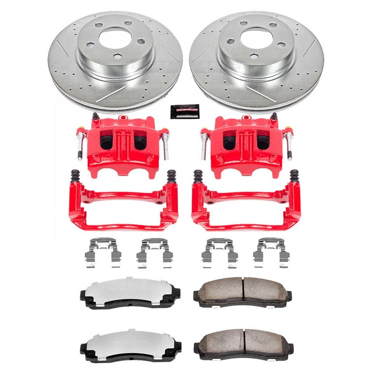 Truck and Towing Z36 Brake Upgrade Kit Cross-Drilled and Slotted Rotors Z36 Carbon Ceramic Brake Pad