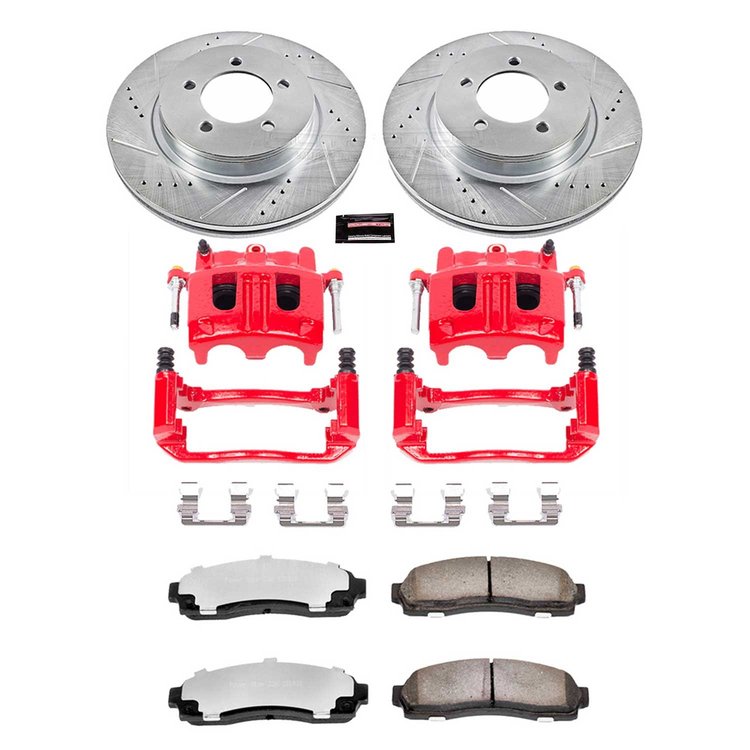 Truck and Towing Z36 Brake Upgrade Kit Cross-Drilled and Slotted Rotors Z36 Carbon Ceramic Brake Pad
