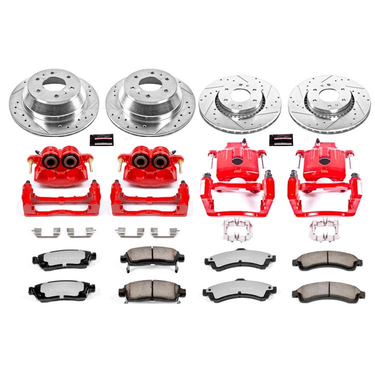 Truck and Tow Z36 Front/Rear Brake Pad, Rotor and Caliper Kit