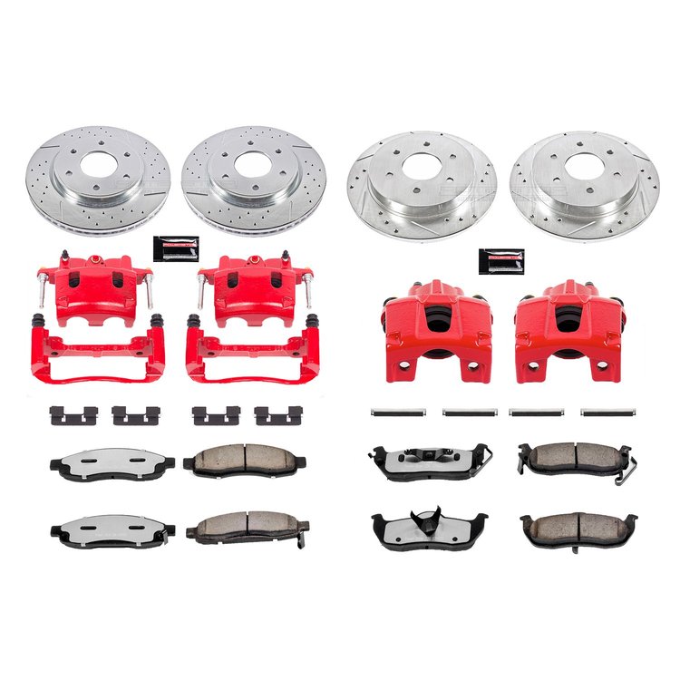 Truck and Towing Z36 Brake Upgrade Kit Cross-Drilled and Slotted Rotors Z36 Carbon Ceramic Brake Pad