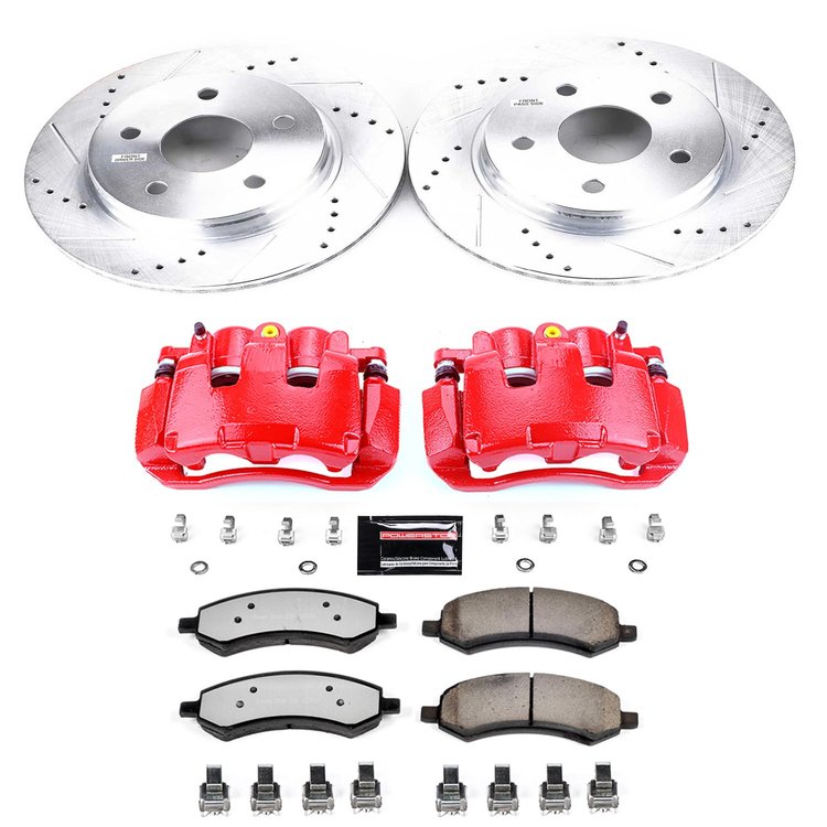 Truck and Towing Z36 Brake Upgrade Kit Cross-Drilled and Slotted Rotors Z36 Carbon Ceramic Brake Pad