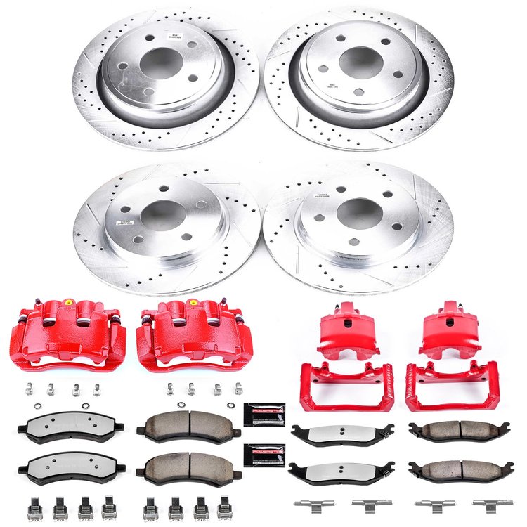 Truck and Towing Z36 Brake Upgrade Kit Cross-Drilled and Slotted Rotors Z36 Carbon Ceramic Brake Pad