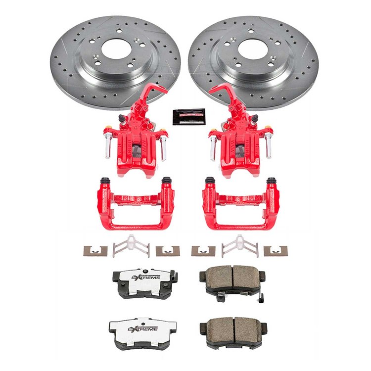 Street Warrior Brake Upgrade Kit Cross-Drilled and Slotted Rotors Z26 Extreme Street Performance Bra