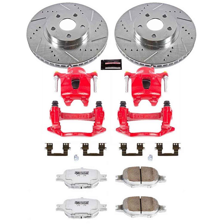 Street Warrior Brake Upgrade Kit Cross-Drilled and Slotted Rotors Z26 Extreme Street Performance Bra