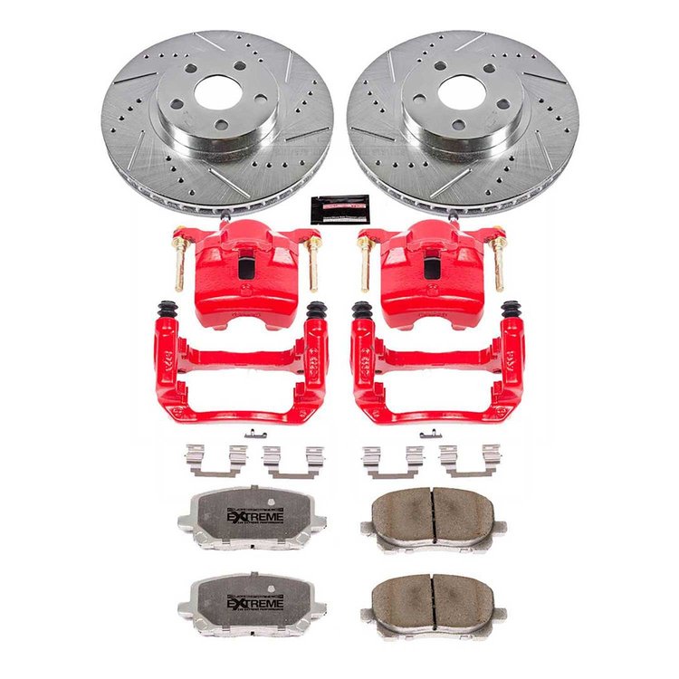 Street Warrior Brake Upgrade Kit Cross-Drilled and Slotted Rotors Z26 Extreme Street Performance Bra