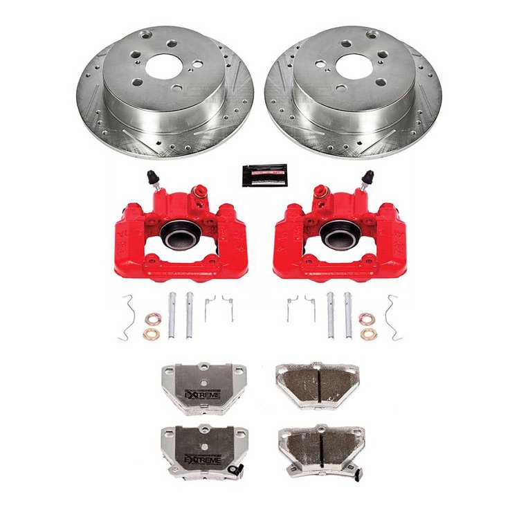 Street Warrior Brake Upgrade Kit Cross-Drilled and Slotted Rotors Z26 Extreme Street Performance Bra