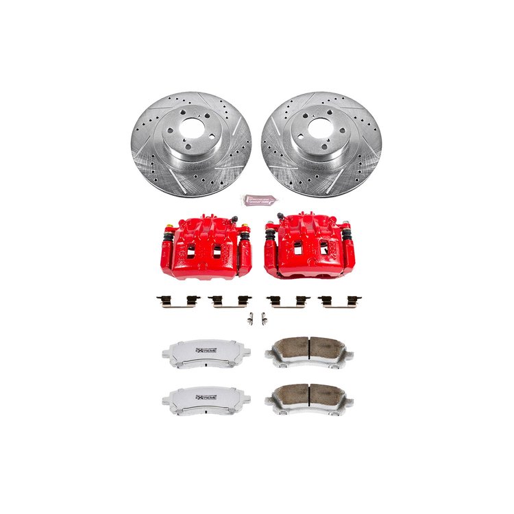 Street Warrior Brake Upgrade Kit Cross-Drilled and Slotted Rotors Z26 Extreme Street Performance Bra