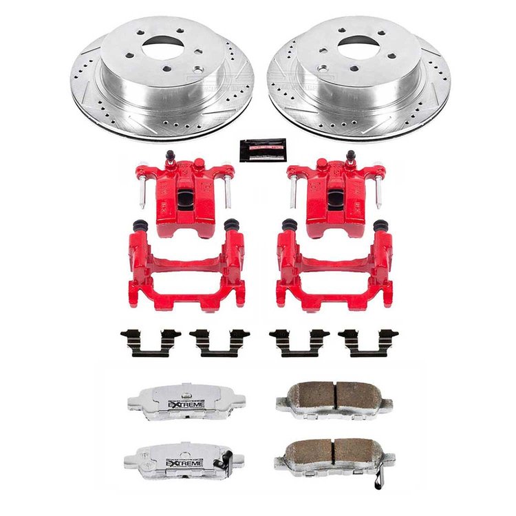 Street Warrior Brake Upgrade Kit Cross-Drilled and Slotted Rotors Z26 Extreme Street Performance Bra