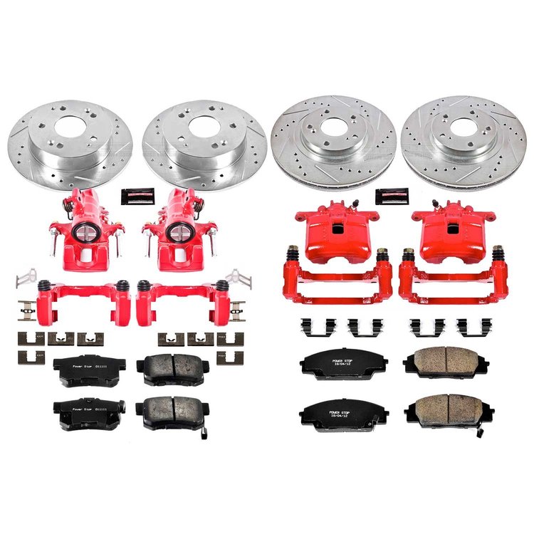 1 CLICK KIT W/CALIPERS Front & Rear 2002-2006 ACURA RSX/