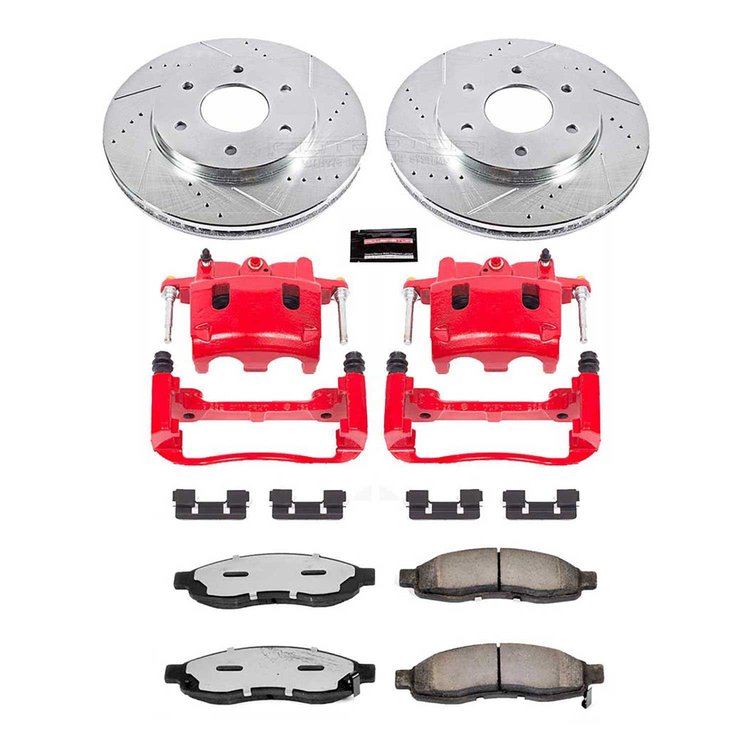 Truck and Towing Z36 Brake Upgrade Kit Cross-Drilled and Slotted Rotors Z36 Carbon Ceramic Brake Pad