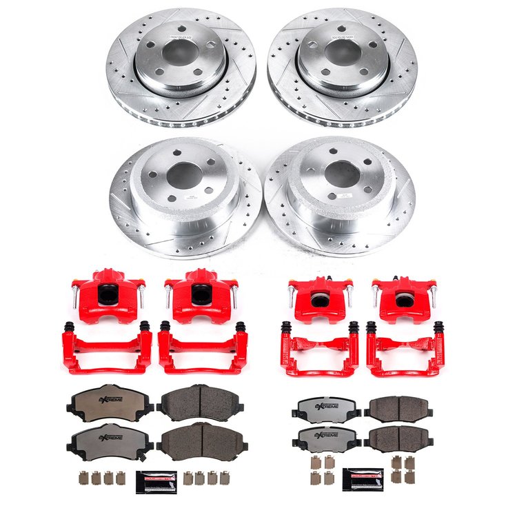 Truck and Towing Z36 Brake Upgrade Kit Cross-Drilled and Slotted Rotors Z36 Carbon Ceramic Brake Pad