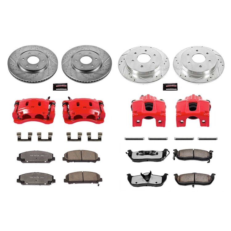Truck and Towing Z36 Brake Upgrade Kit Cross-Drilled and Slotted Rotors Z36 Carbon Ceramic Brake Pad