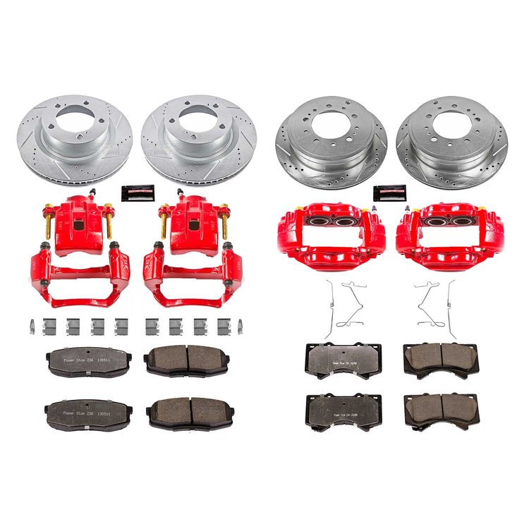 Truck and Tow Z36 Front/Rear Brake Pad, Rotor and Caliper Kit