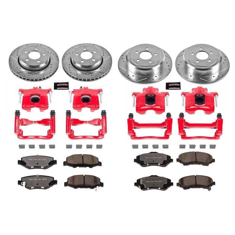 Truck and Towing Z36 Brake Upgrade Kit Cross-Drilled and Slotted Rotors Z36 Carbon Ceramic Brake Pad