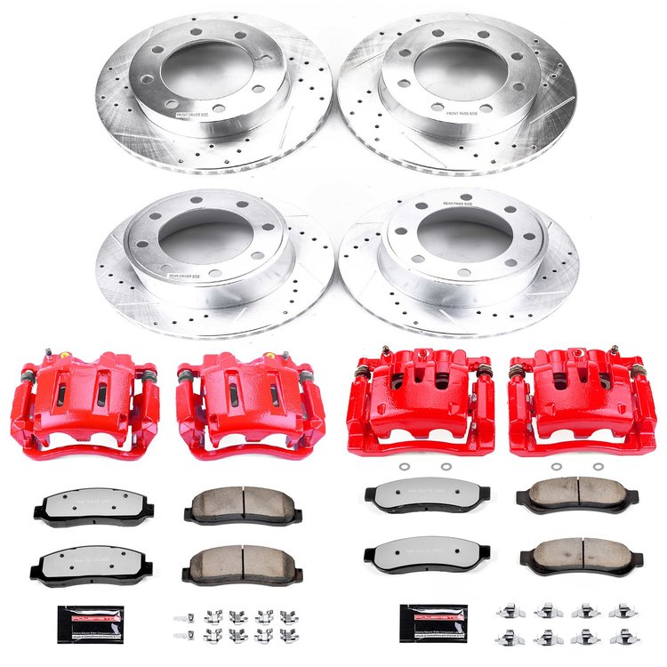 Truck and Towing Z36 Brake Upgrade Kit Cross-Drilled and Slotted Rotors Z36 Carbon Ceramic Brake Pad