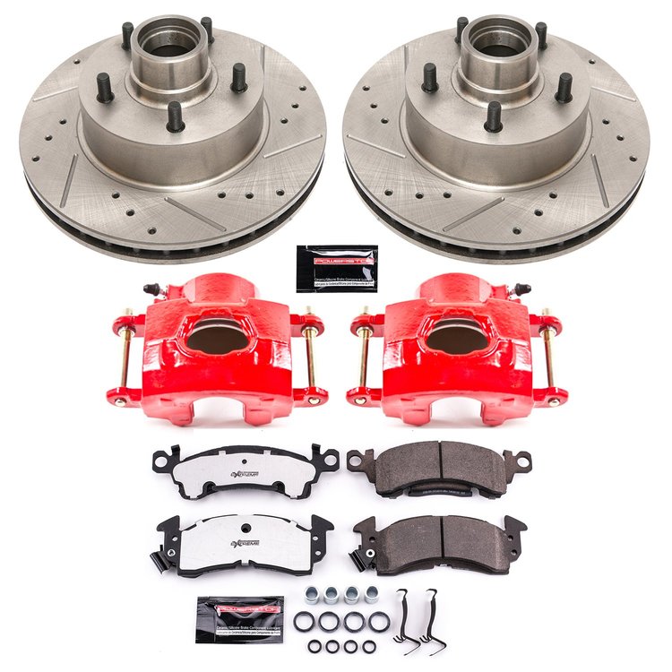Z26 Extreme Street Warrior Front Brake Kit w/Calipers Fits Select 1979-1990 Chevrolet, Buick, Oldsmobile, Pontiac Models