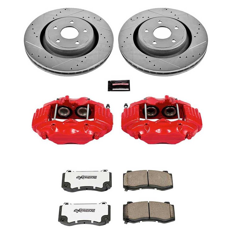 Street Warrior Brake Upgrade Kit Cross-Drilled and Slotted Rotors Z26 Extreme Street Performance Bra