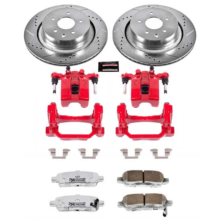 Street Warrior Brake Upgrade Kit Cross-Drilled and Slotted Rotors Z26 Extreme Street Performance Bra