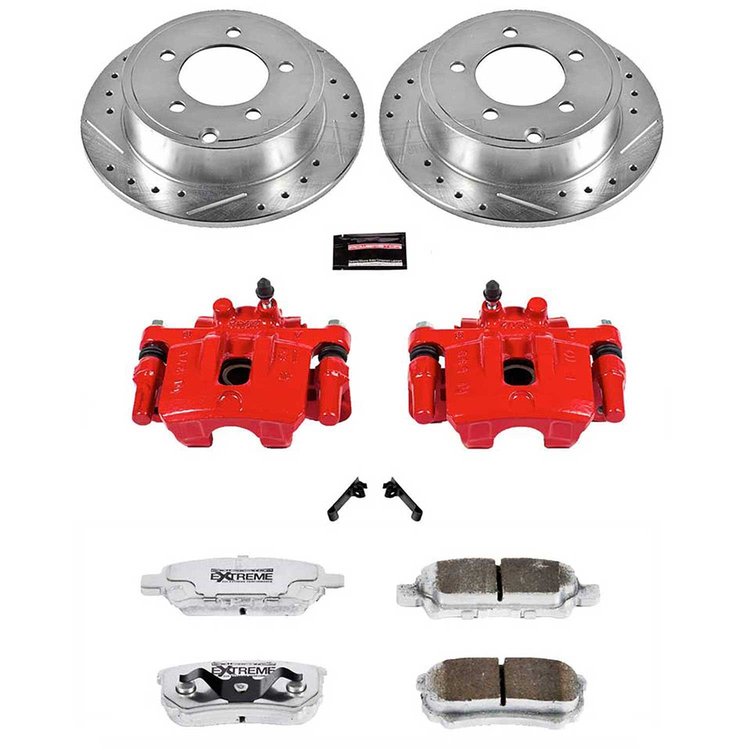Street Warrior Brake Upgrade Kit Cross-Drilled and Slotted Rotors Z26 Extreme Street Performance Bra