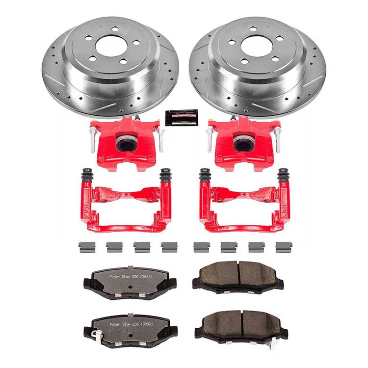 Truck and Towing Z36 Brake Upgrade Kit Cross-Drilled and Slotted Rotors Z36 Carbon Ceramic Brake Pad