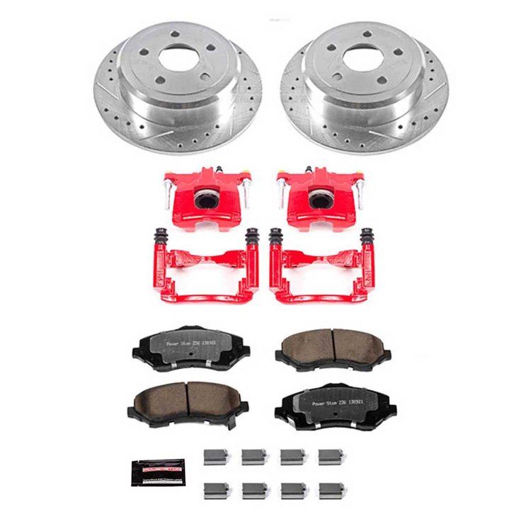 Truck and Towing Z36 Brake Upgrade Kit Cross-Drilled and Slotted Rotors Z36 Carbon Ceramic Brake Pad