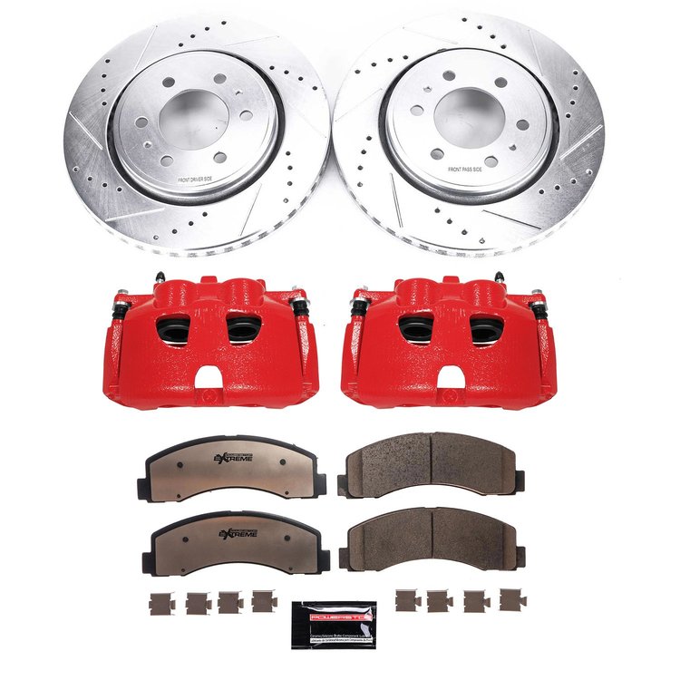 Truck and Towing Z36 Brake Upgrade Kit Cross-Drilled and Slotted Rotors Z36 Carbon Ceramic Brake Pad