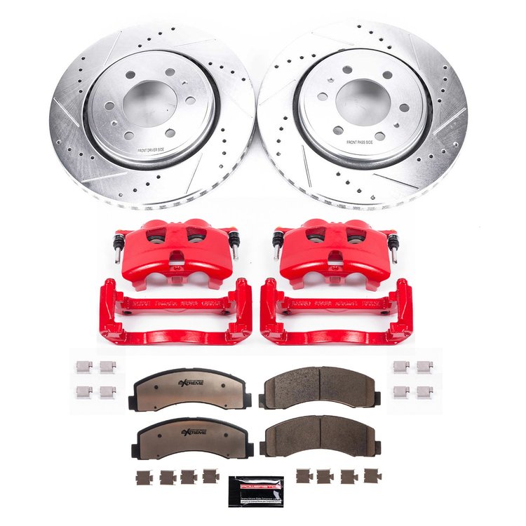 Truck and Towing Z36 Brake Upgrade Kit Cross-Drilled and Slotted Rotors Z36 Carbon Ceramic Brake Pad
