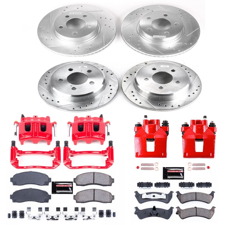 1 CLICK KIT W/CALIPERS Front & Rear 2001-2002 FORD EXPLORER SPORT/