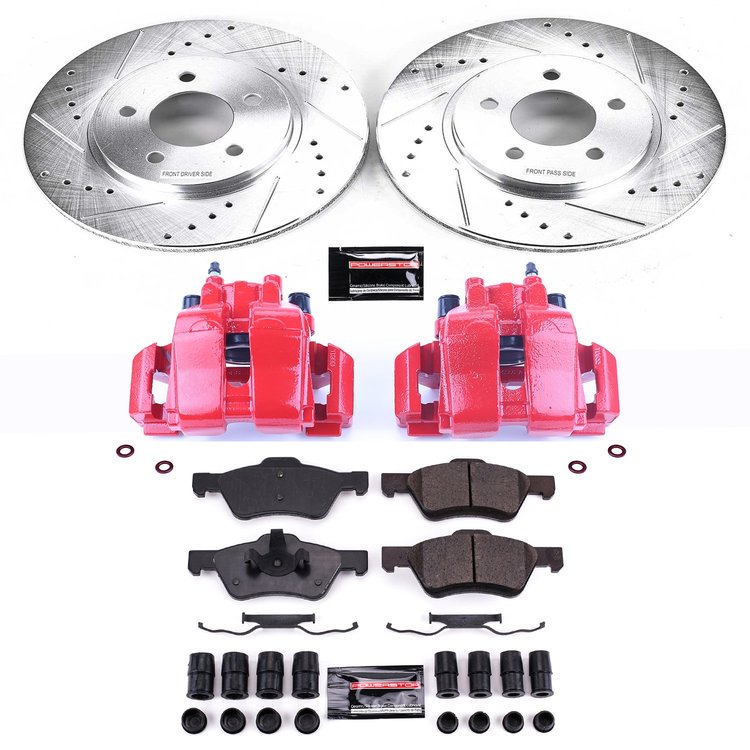 1 CLICK KIT W/CALIPERS FRONT 2007-2008 FORD ESCAPE/2005-2006 MAZDA TRIBUTE/2008 MERCURY MARINER/