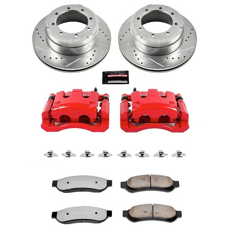 Truck and Towing Z36 Brake Upgrade Kit Cross-Drilled and Slotted Rotors Z36 Carbon Ceramic Brake Pad