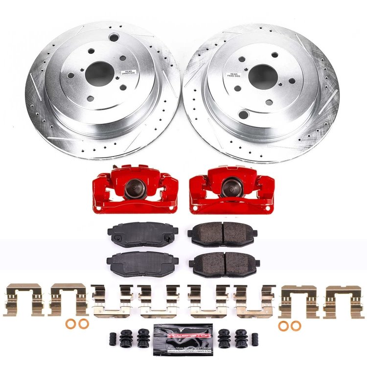 KC4645 Z23 Daily Driver Carbon-Fiber Ceramic Pads Drilled & Slotted Rotor & Caliper Kit