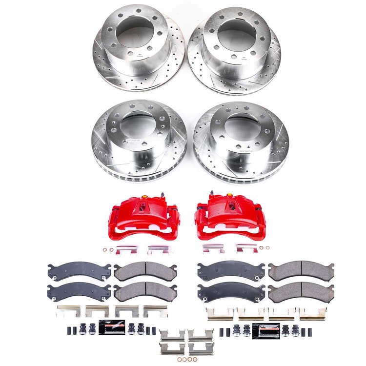KC5338 Z23 Daily Driver Carbon-Fiber Ceramic Pads Drilled & Slotted Rotor & Caliper Kit