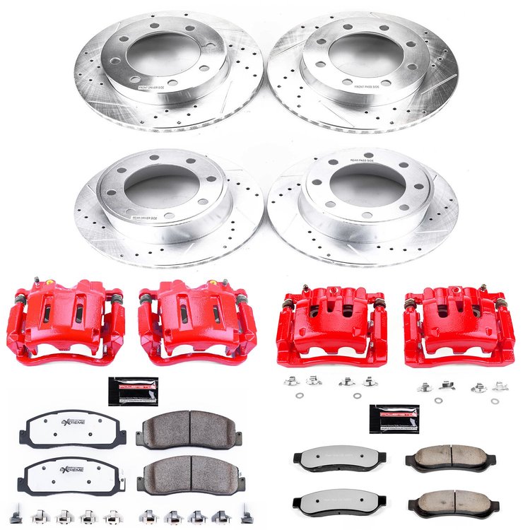 Truck and Towing Z36 Brake Upgrade Kit Cross-Drilled and Slotted Rotors Z36 Carbon Ceramic Brake Pad
