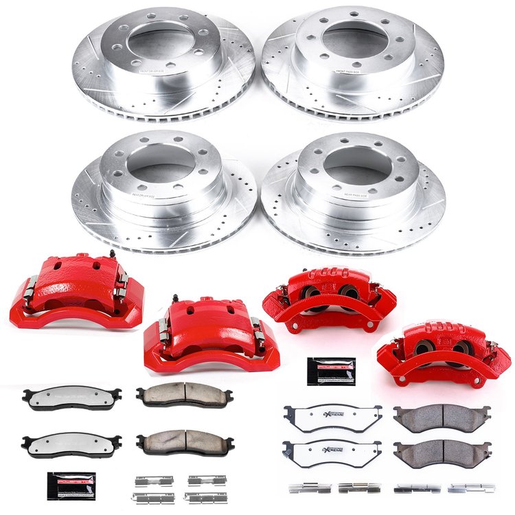 Truck and Towing Z36 Brake Upgrade Kit Cross-Drilled and Slotted Rotors Z36 Carbon Ceramic Brake Pad